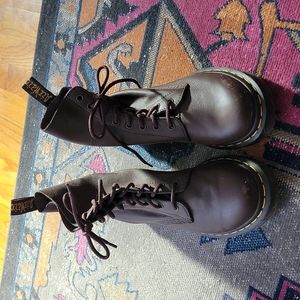 Doc Martens brown leather boots
